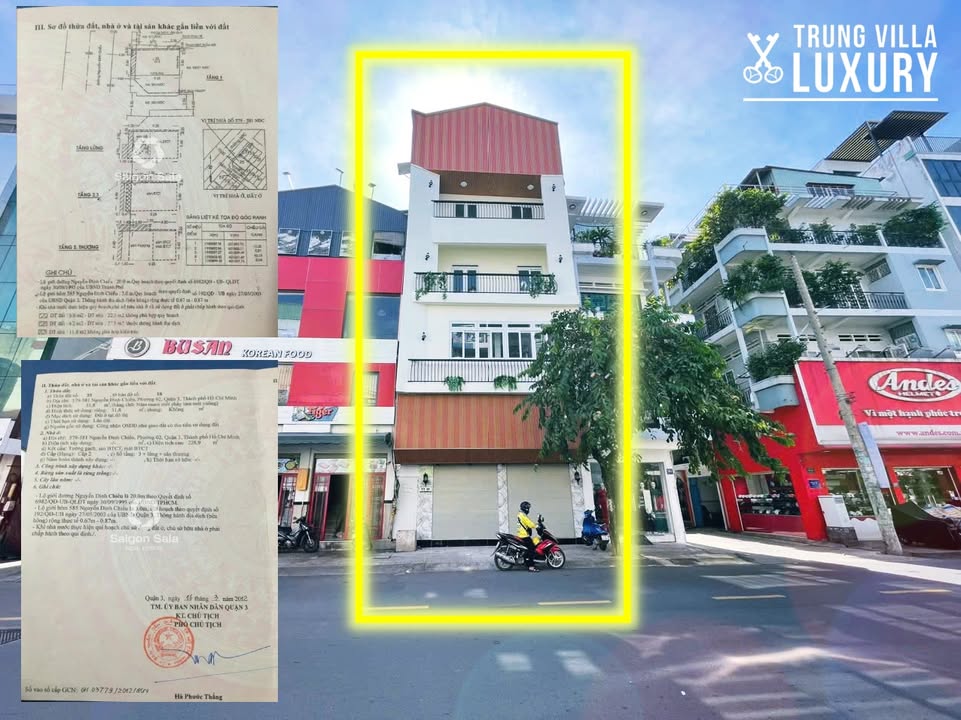 Bán gấp FrontHouse 579-581 Nguyễn Đình Chiểu, Quận 3 - Diện tích 51.8m², giá 36 tỷ!