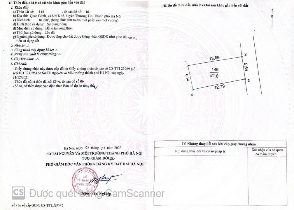 Đất Nền Nhị Khê 81.6m² giá chỉ 1xx triệu - Nở hậu đón lộc!