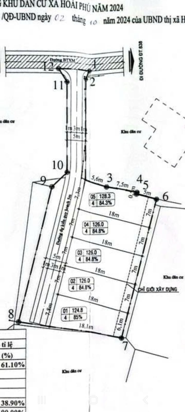 Đất thổ cư 126m² xã Hoài Phú giá chỉ 2xx triệu - Cơ hội đầu tư hấp dẫn!