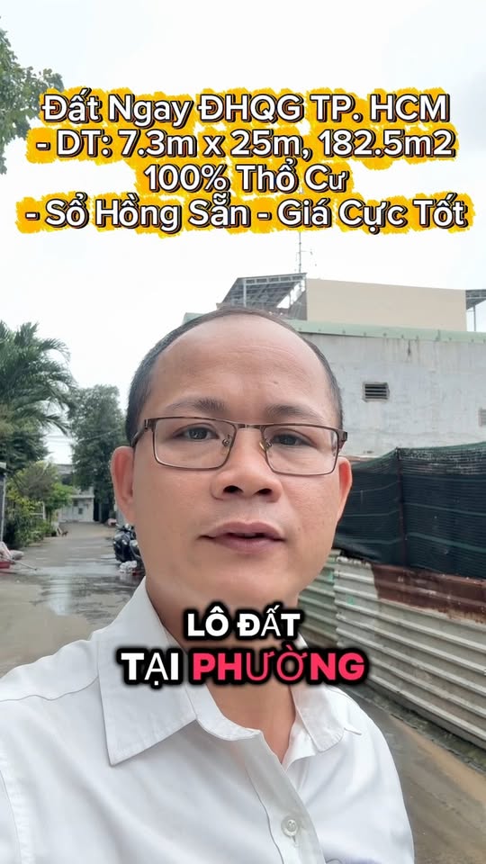 Đất Linh Xuân, Thủ Đức 182.5m² - Vị trí đắc địa cho đầu tư!