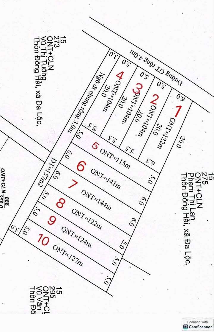 Đất nền Đa Lộc, Hậu Lộc 104m² - Đầu tư sinh lời nhanh chóng!