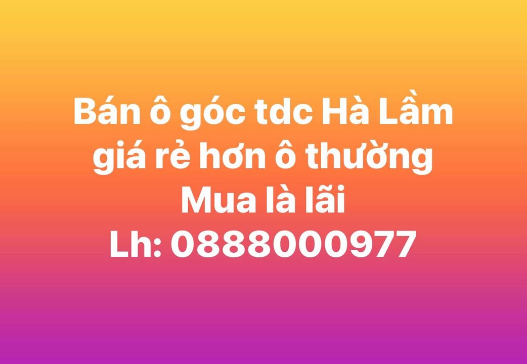 Đất nền tái định cư Hà Lầm 124,9m² giá chỉ 5x triệu - Cơ hội đầu tư hấp dẫn!