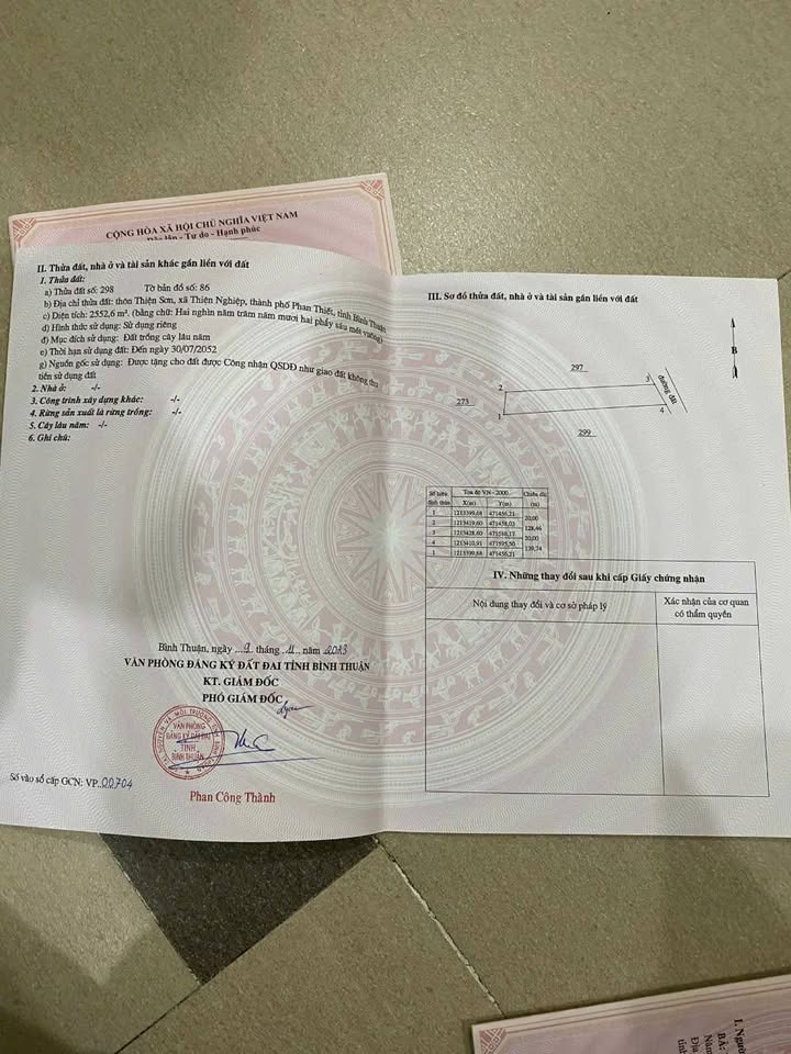 Đất nền 2500m² xã Thiện Nghiệp, Phan Thiết - Giá chính chủ, cơ hội đầu tư tốt!