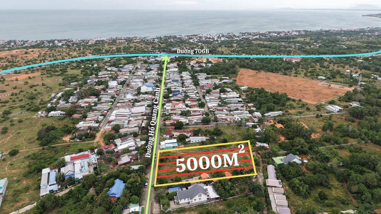Đất nền 5000m² tại Hồ Quang Cảnh, Thiện Nghiệp, Phan Thiết - Giá 7 tỷ - Đầu tư sinh lời!