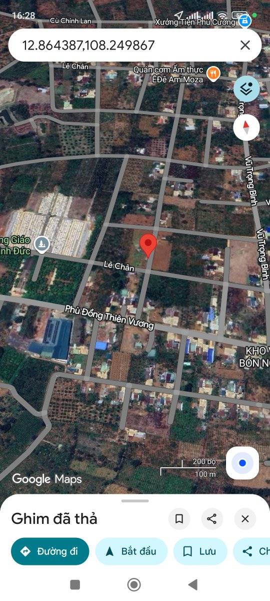 Đất thổ cư 350m² Hẻm Phù Đổng Thiên Vương, P. Thống Nhất - Giá 530 triệu cực hấp dẫn!