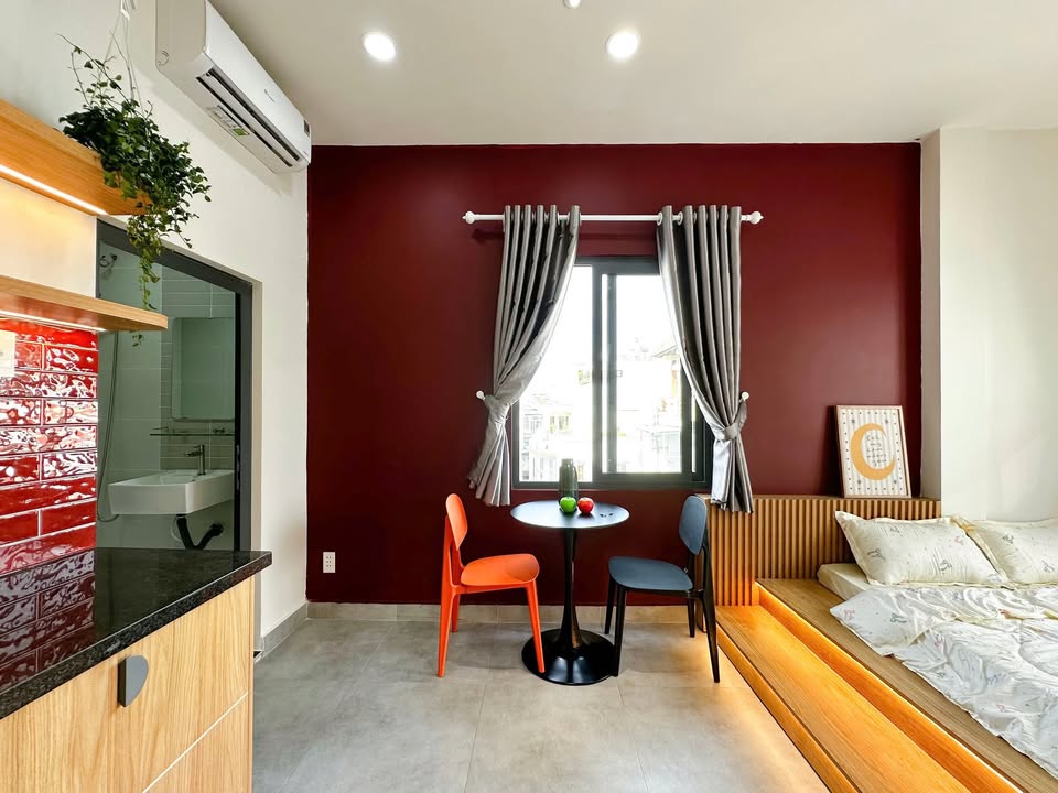 Căn hộ dịch vụ mới Tân Bình 30m² giá thỏa thuận - Nhà mới 100% full nội thất!