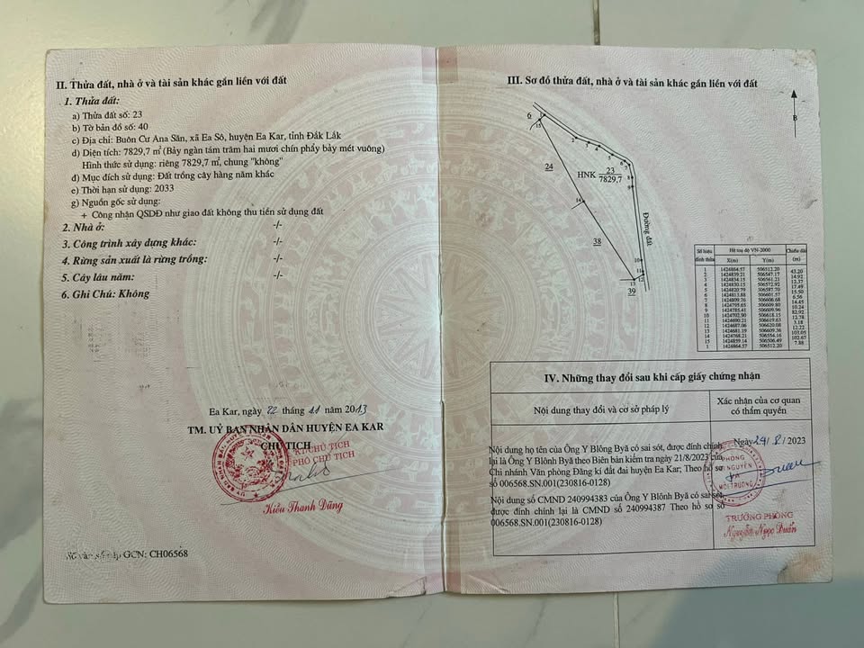 Đất nền Ea Sô 7830m² giá 540 triệu - Cơ hội đầu tư hấp dẫn!