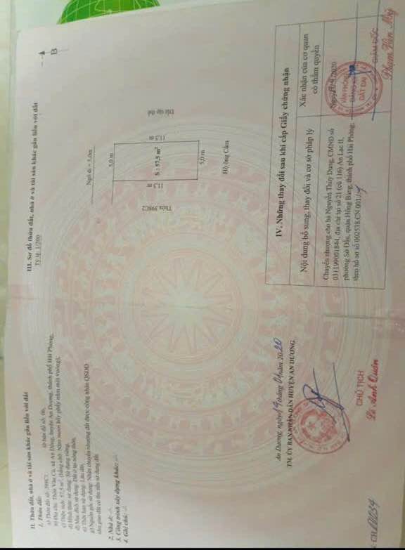 Đất nền An Đồng, An Dương, Hải Phòng 57.5m² giá 1.8 tỷ - Tiềm năng sinh lời cao!