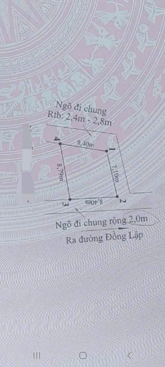 Đất nền Đồng Hòa Kiến An 64m² giá 1.75 tỷ - 3 mặt thoáng, ô tô vào tận nơi!