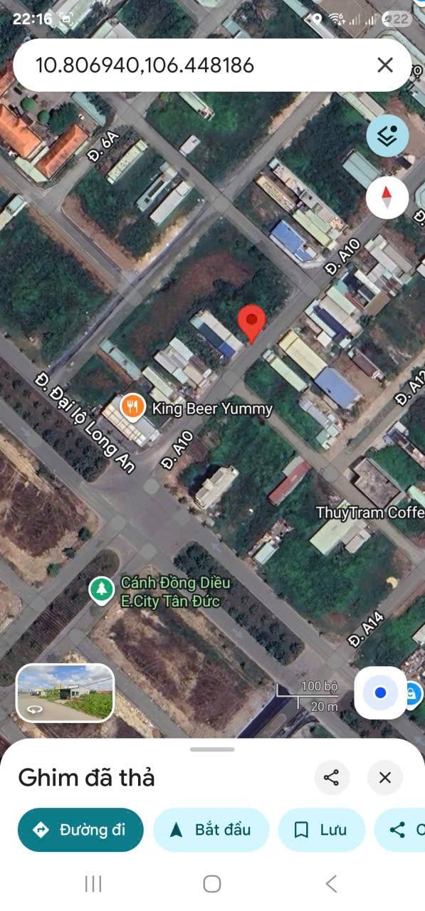 Đất nền khu dân cư Tân Đức 125m² giá 2.59 tỷ - Đầu tư sinh lời ngay!