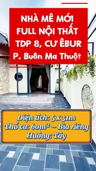 Nhà mới Cư Êbur 155m² giá 1.999 tỷ - Full nội thất, an ninh tốt!