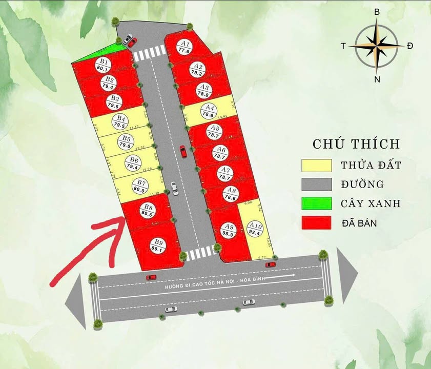 Căn hộ thôn Miễu, huyện Thạch Thất 80.6m² giá 3.1 tỷ - Đón sóng Metro số 5!