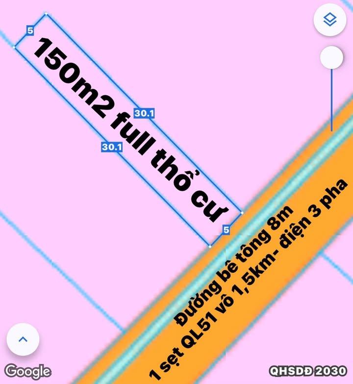 Đất nền 150m² tại Ấp Phước Hoà, xã Long Phước - Giá chỉ 2 tỷ, đầu tư sinh lời!