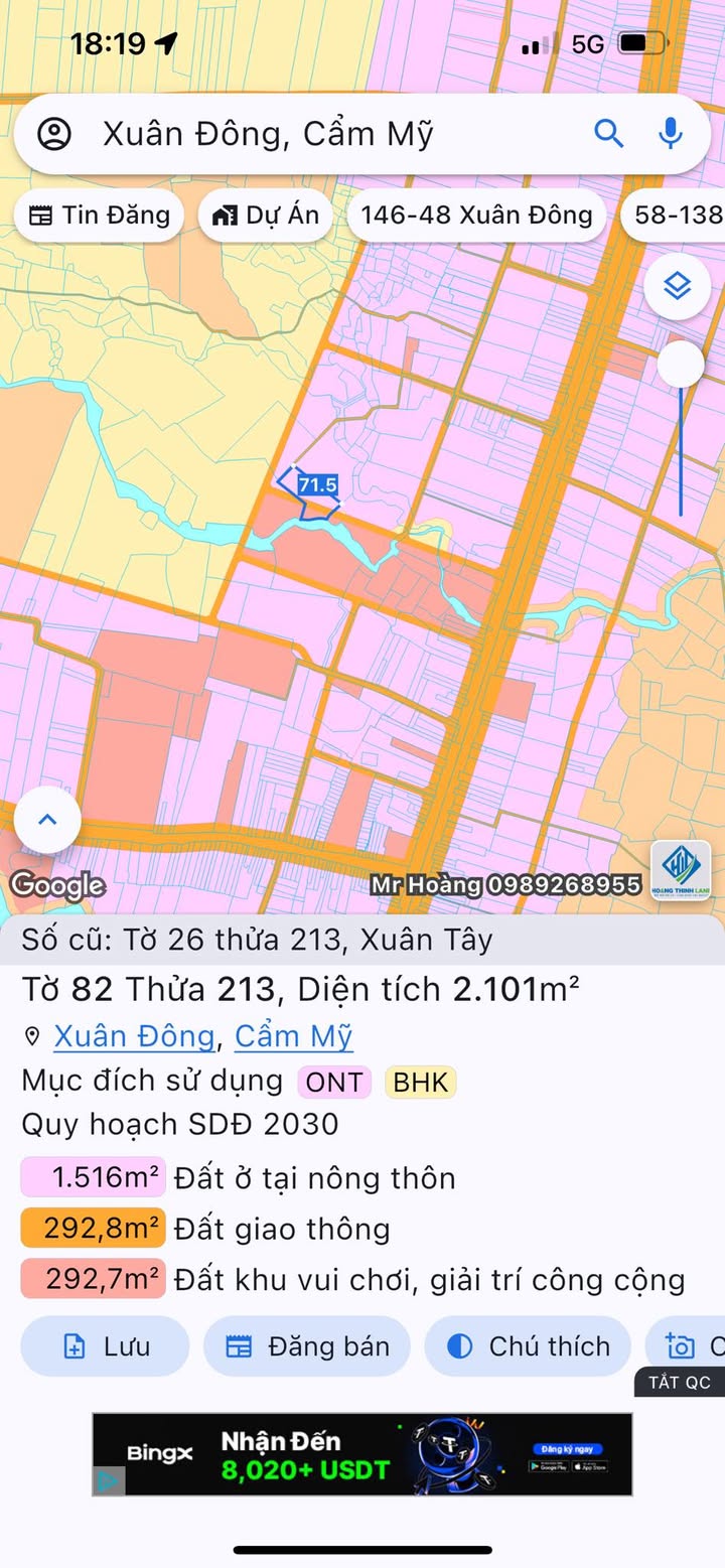 Đất nền 2.000m² tại Xuân Đông, Cẩm Mỹ giá chỉ 1,005 tỷ - Sổ đỏ chính chủ!