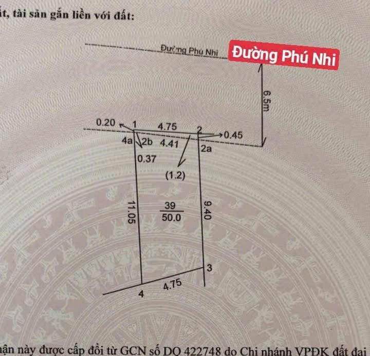 Đất mặt phố Phú Nhi, Sơn Tây 50m² giá 3 tỷ - Đầu tư sinh lời ngay!