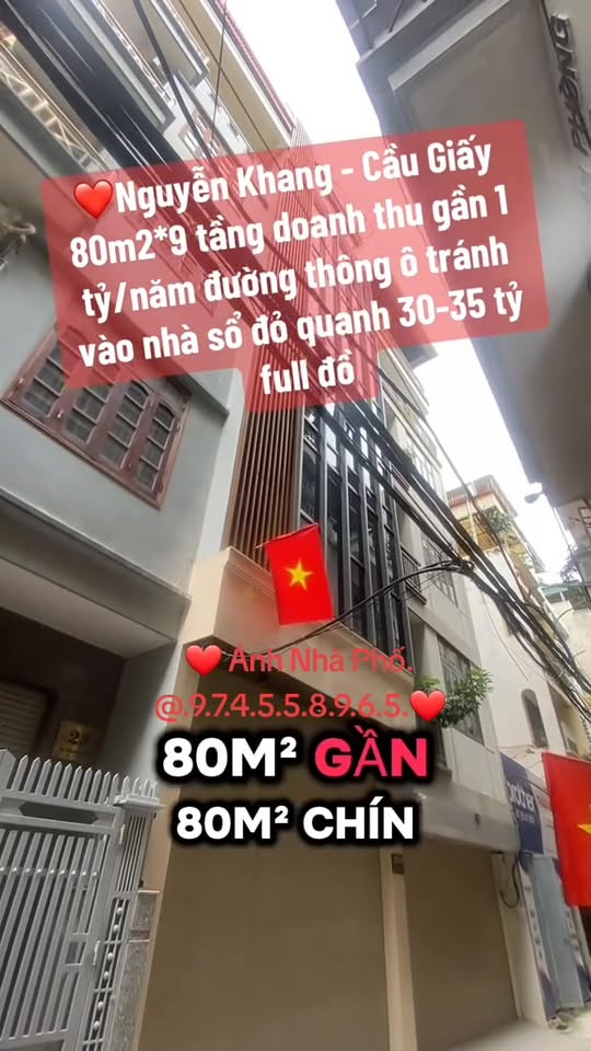 Văn phòng cho thuê Tòa Vp Nguyễn Khang Cầu Giấy 80m² giá tốt - Sẵn sàng cho doanh nghiệp bạn!