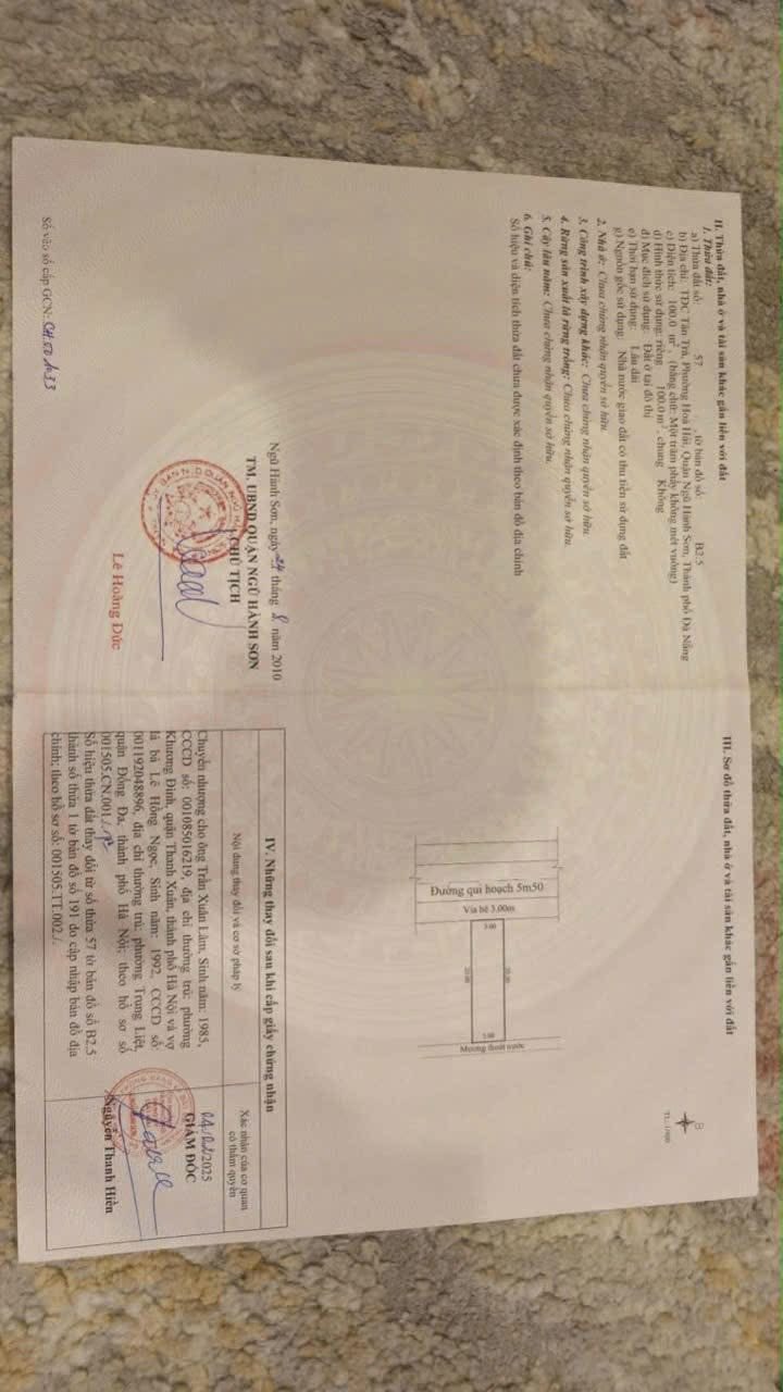 Đất nền mặt tiền Phạm Thận Duật, Hòa Hải, Ngũ Hành Sơn 200m² giá 10 tỷ - Đầu tư sinh lời nhanh chóng!