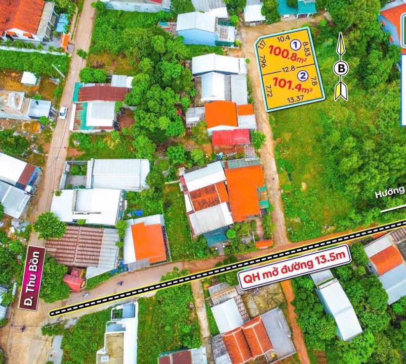 Đất nền đẹp Kiệt Út Tịch, TP Huế 100m² giá 1.85 tỷ - Cơ hội đầu tư sinh lời!