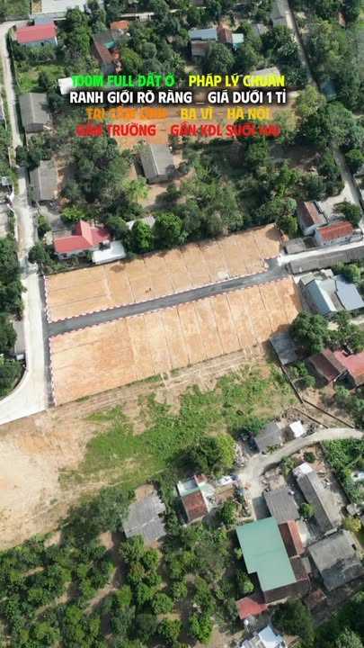 Đất thổ cư Cẩm Lĩnh Ba Vì 100m² giá 750 triệu - Hạ tầng hoàn thiện!