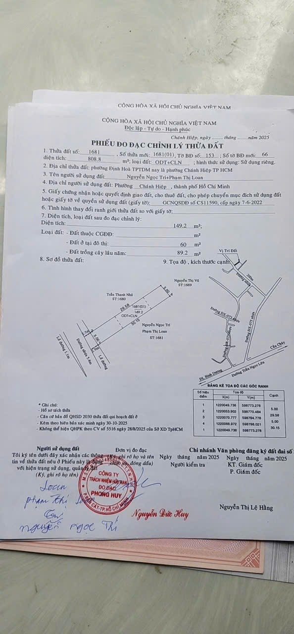 Đất thổ cư Định Hòa Thủ Dầu Một 150m² giá 2.65 tỷ - Đường nhựa 7m, gần chợ và bệnh viện!