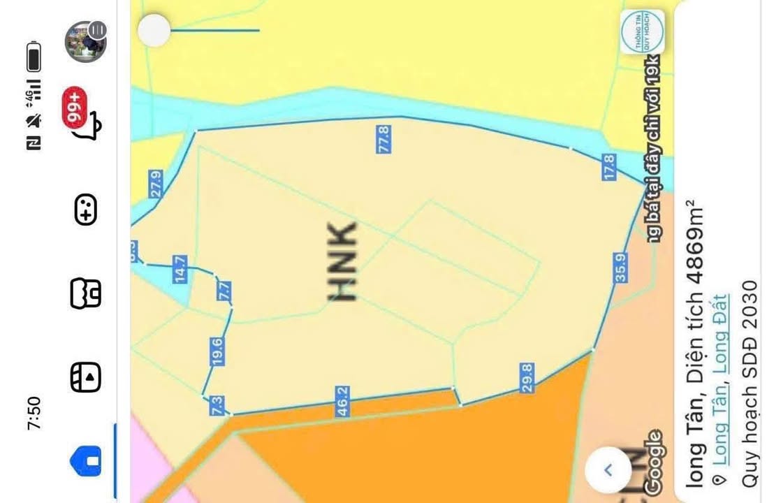 Đất nền Long Tân 5000m² giá 2.5 tỷ - Chính chủ thương lượng!