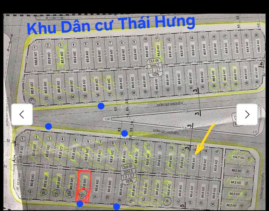 Đất nền thôn Dương Khê, xã Thái Hưng, Hưng Hà 91m² giá 1 tỷ - Cơ hội đầu tư hấp dẫn!