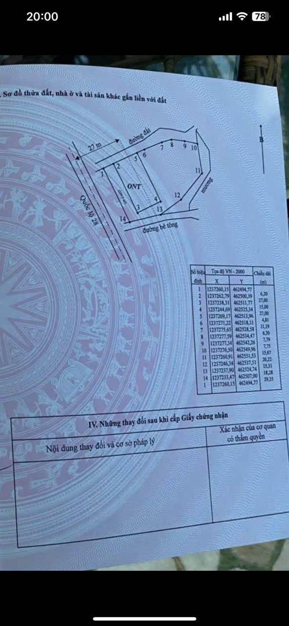 Đất mặt tiền Quốc Lộ 28, xã Thuận Hòa 1555m² giá 3.3 tỷ - Đầu tư sinh lời!