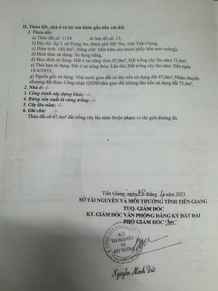 Đất mặt tiền Phạm Hùng, Mỹ Tho 162.5m² giá 5.5 tỷ - Chính chủ bán gấp!