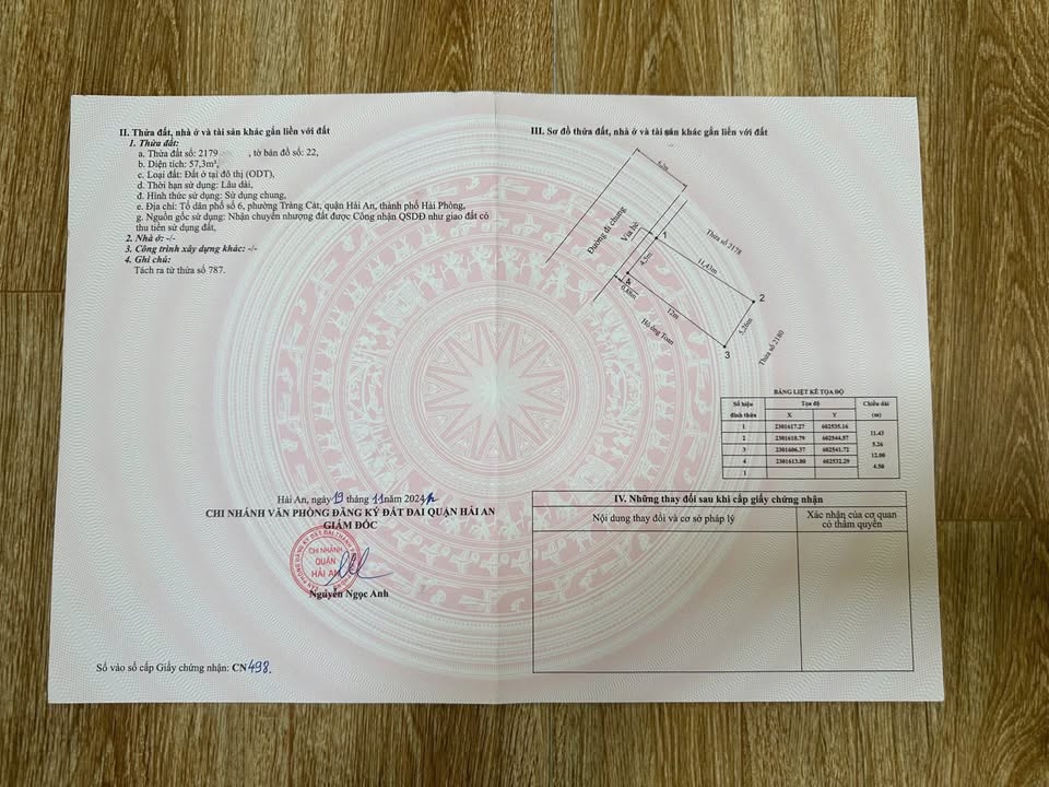 Đất nền Tràng Cát, Hải Phòng 57,3m² giá 2,234 tỷ - Đầu tư sinh lời cao!