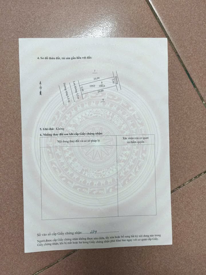 Đất nền Vĩnh Hồng, Bình Giang 100m² giá 2.3 tỷ - Đầu tư sinh lời cao!