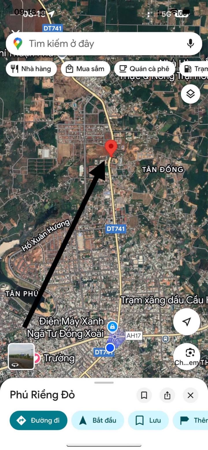 Đất mặt tiền đường Phú Riềng Đỏ, Đồng Xoài 26.000m² giá 35 tỷ - Cơ hội đầu tư tuyệt vời!