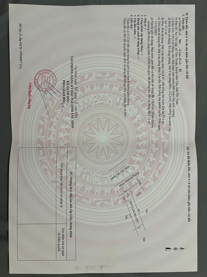 Đất thổ cư 1000m² tại xã Tiên Thuận, Bến Cầu - Phù hợp xây nhà vườn