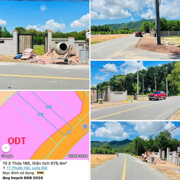 Đất ven biển Phước Hải 575m² giá 2.8 tỷ - Đầu tư sinh lời tuyệt vời!