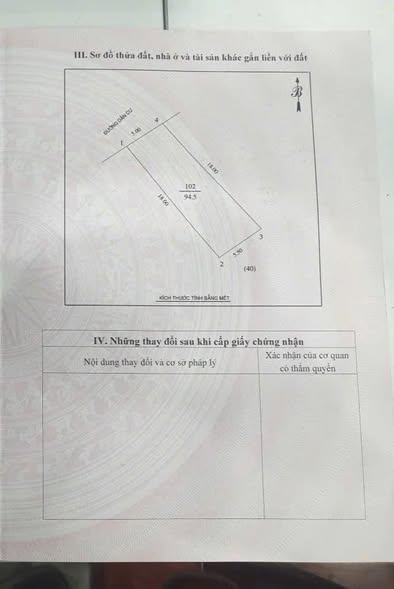Đất Hưng Lộc 94.5m² giá 4 tỷ - Gần trường cấp 1 và đường nhựa rộng rãi!