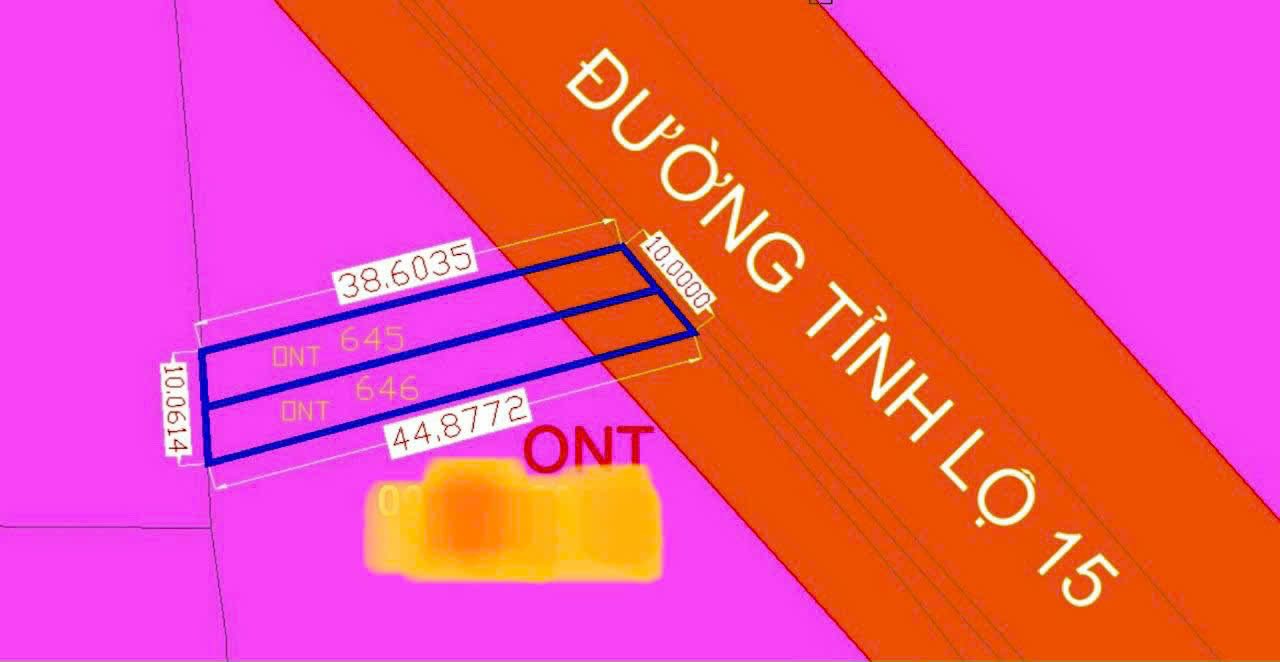 Đất mặt tiền Tỉnh lộ 15, Củ Chi 190m² giá 2.4 tỷ - Kinh doanh sầm uất!