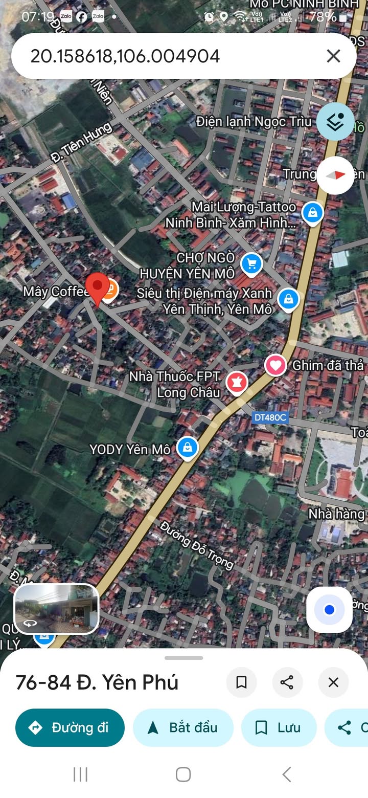 Lô đất Yên Phú 421m² giá 1.8 tỷ - Tiềm năng sinh lời cao!