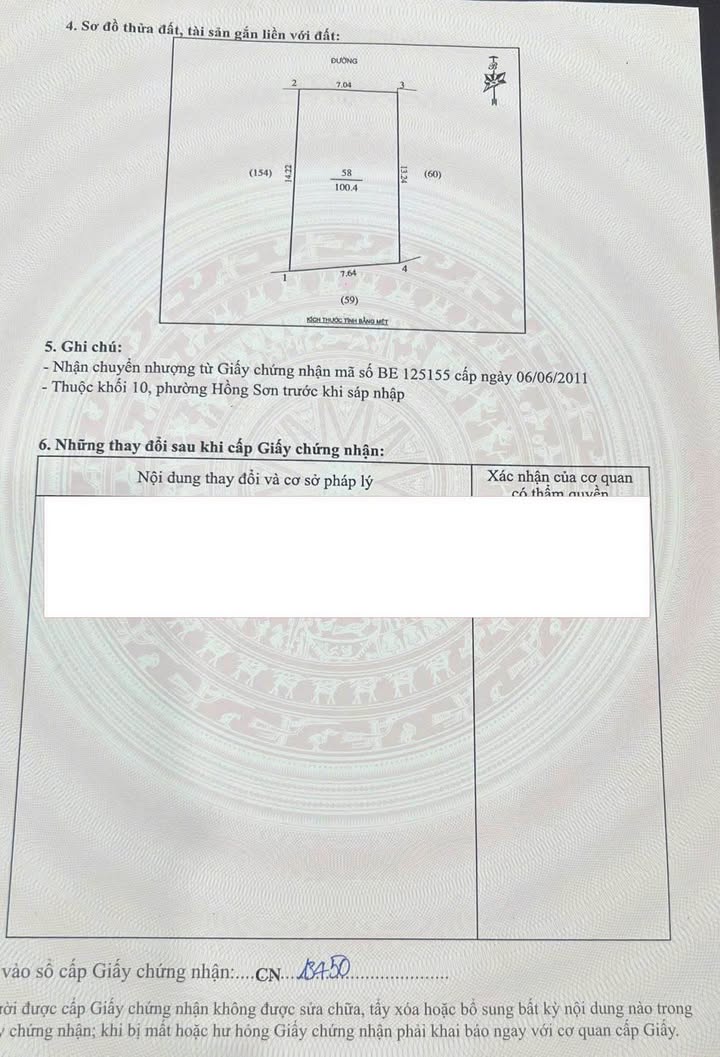 Bán đất Trần Phú, Vinh 100,4m² giá 5 tỷ - Tặng nhà 2,5 tầng và thiết kế trị giá 30 triệu!