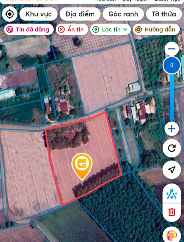 Đất nền Tân Hưng 1660m² giá 1.5 tỷ - Đường ô tô vào tận nơi!