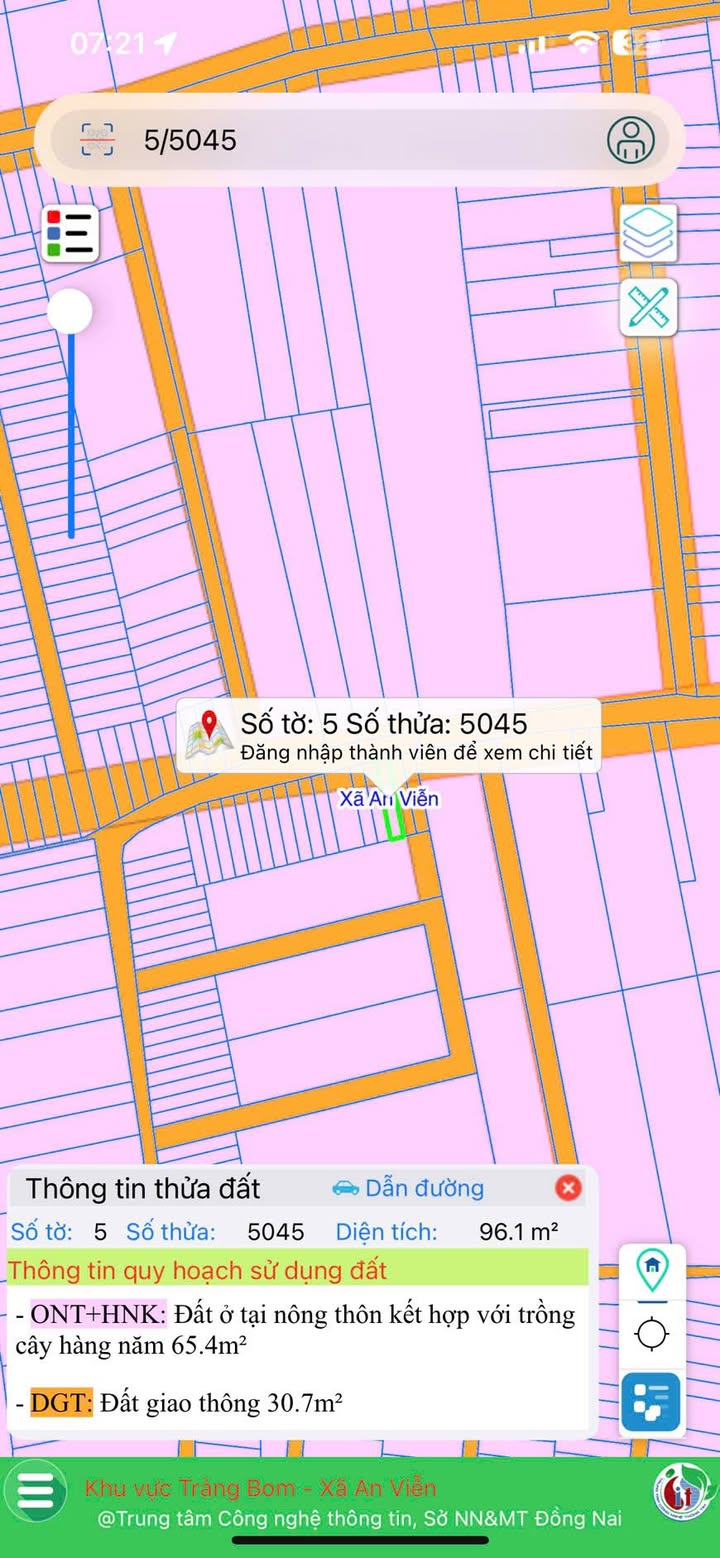 FrontHouse An Viễn Trảng Bom 96m² giá 1.02 tỷ - Mặt tiền đẹp, thổ cư full!