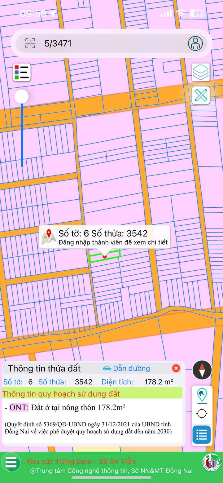 Đất thổ cư 180m² tại An Viễn, Trảng Bom, giá 1.3 tỷ - Chính chủ bán gấp!