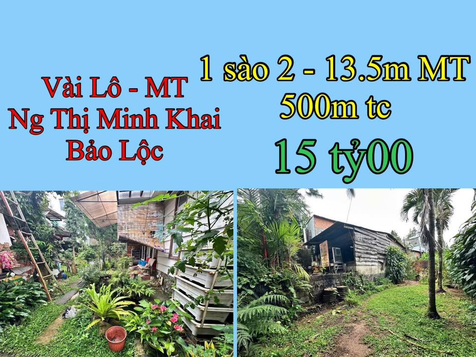 Đất nền Bảo Lộc 1260m² giá 15 tỷ - Mặt tiền 13.5m đường Nguyễn Thị Minh Khai