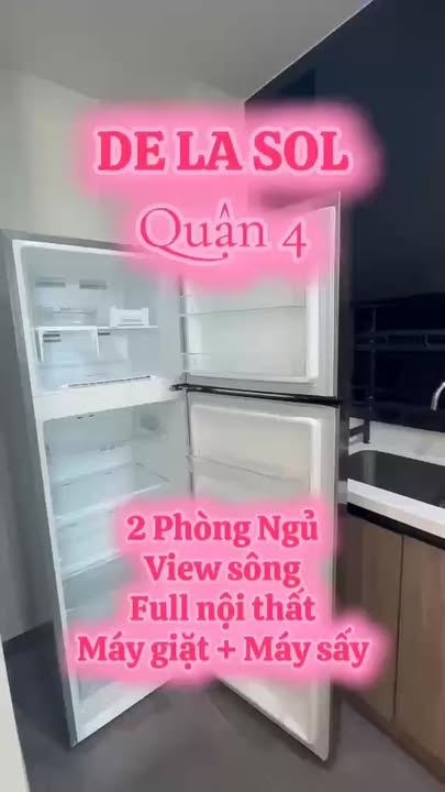 Căn hộ De La Sol quận 4 2PN giá thỏa thuận - Đầy đủ nội thất, view sông thoáng mát!