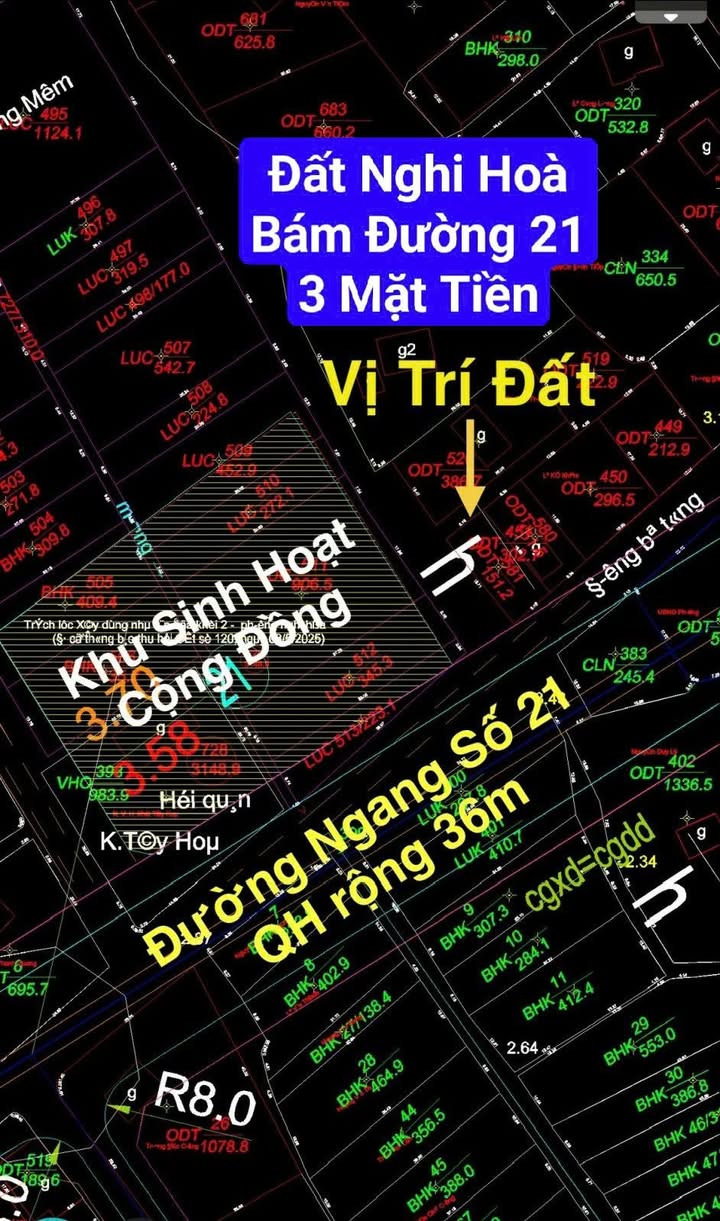 Đất Nghi Hòa 151m² giá 3.45 tỷ - Lô góc 3 mặt tiền vị trí đắc địa!