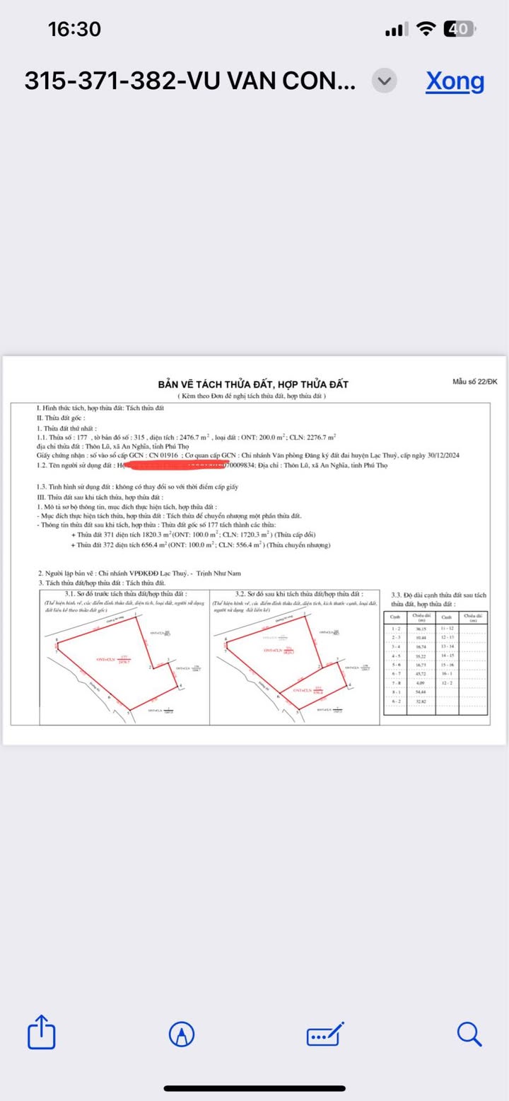 Đất nền thôn Lũ, Phú Thành, Lạc Thủy 656m² giá chỉ 1 tỷ - Cơ hội đầu tư hấp dẫn!