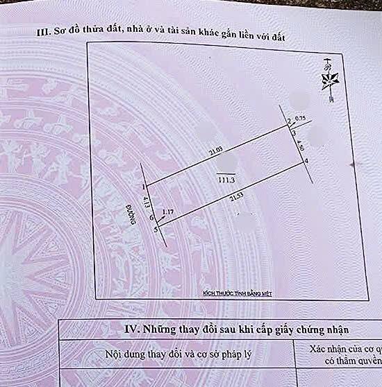 Đất thổ cư Nghi Liên 111,3m² giá chỉ 1,2 tỷ - Hướng Tây Nam, gần đường lớn!