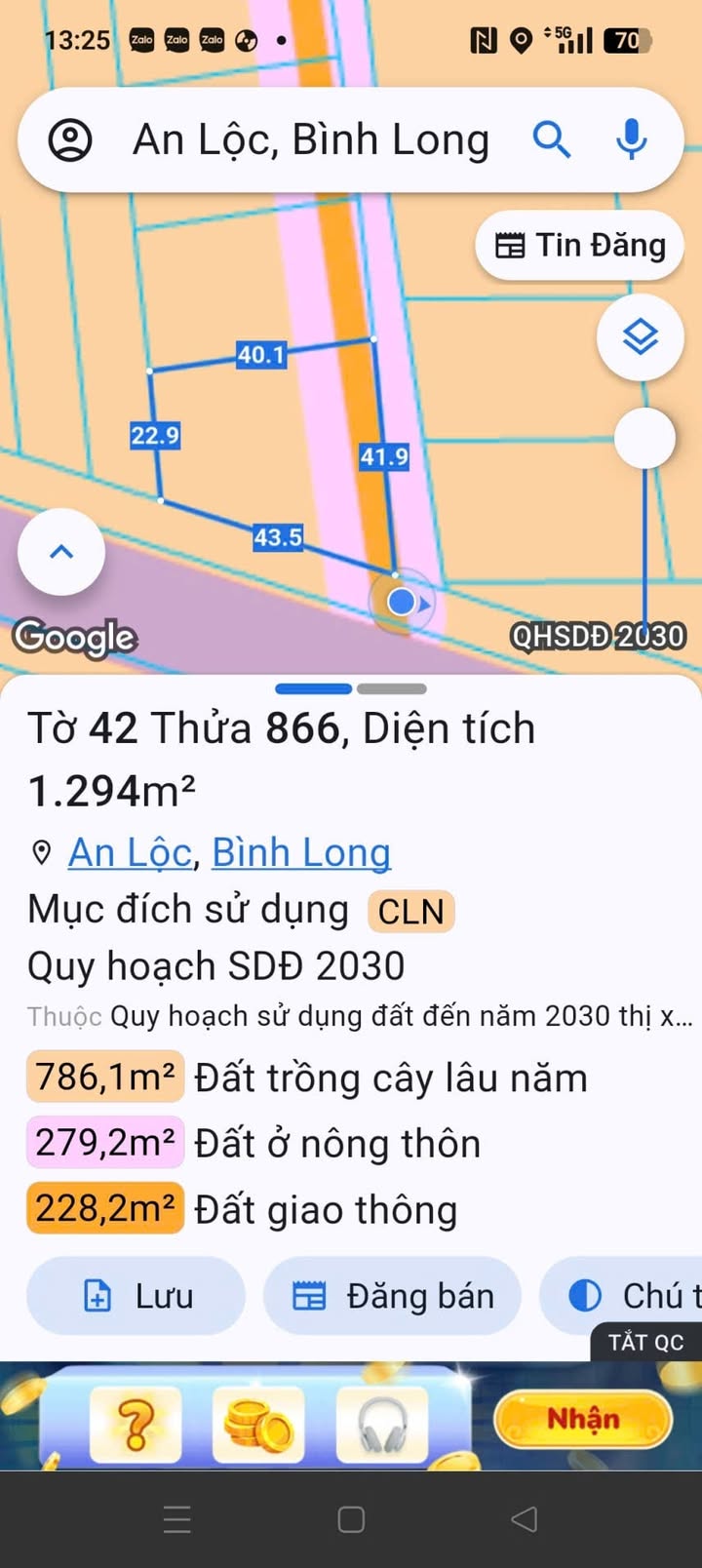 Đất nền Thanh Lương Hớn Quản 1000m² giá chỉ 380 triệu - Sổ hồng chính chủ!