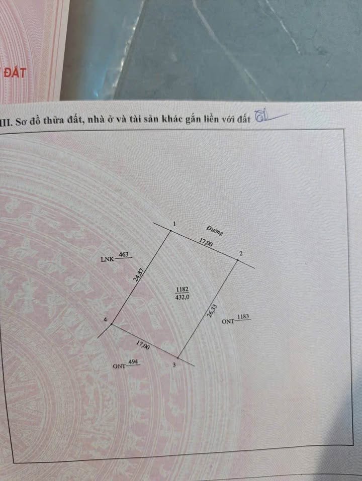 Đất nền Nghi Lâm 423m² giá thỏa thuận - Cơ hội đầu tư sinh lời!