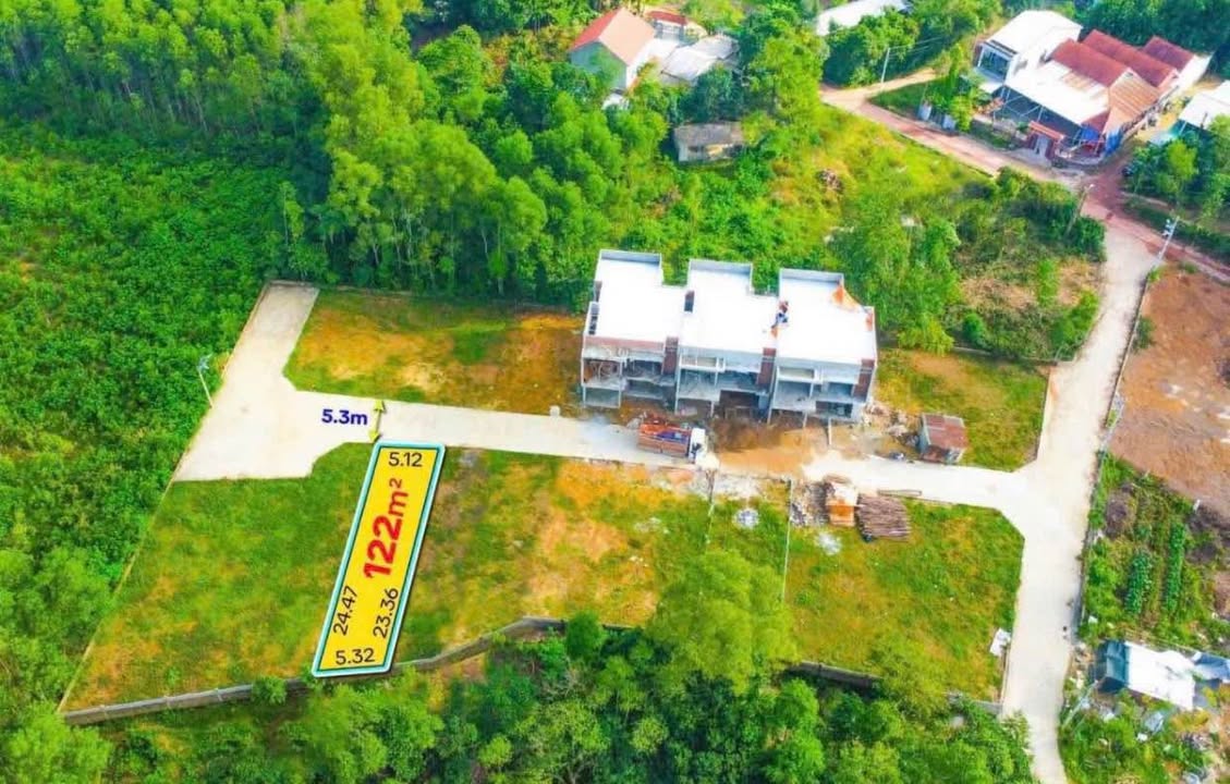 Đất nền Thiên Thai Huế 122,2m² giá chỉ 1,12 tỷ - Sổ hồng chính chủ!