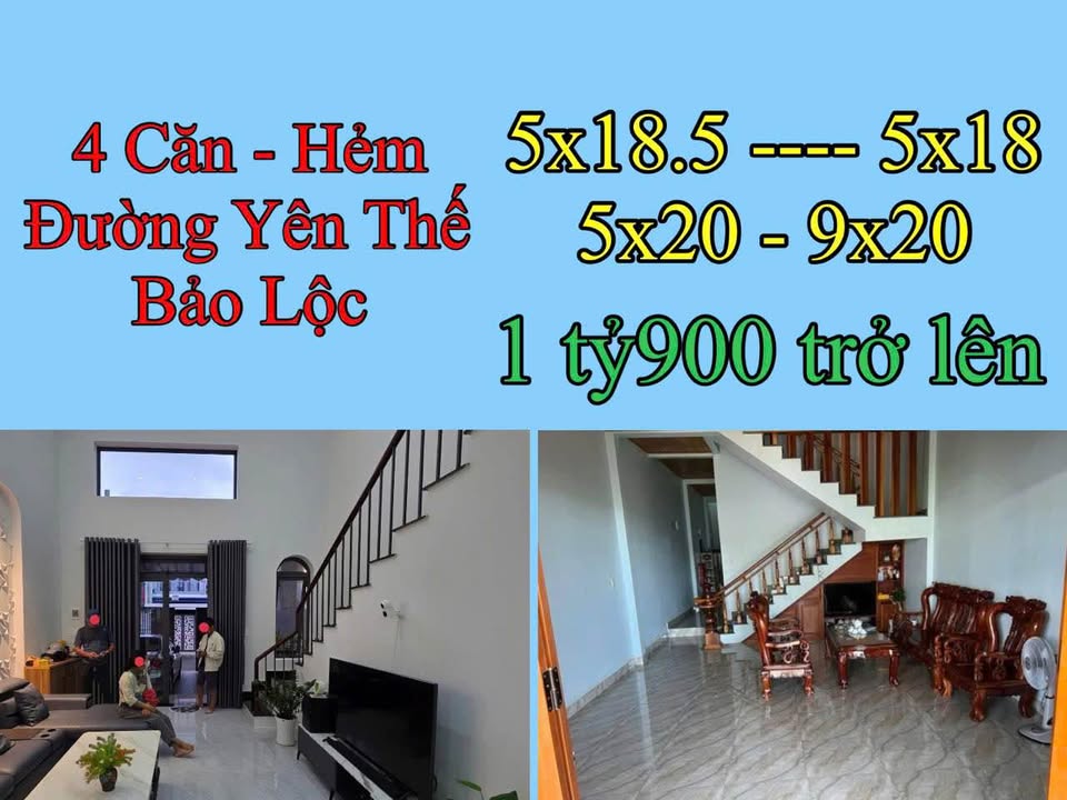 Nhà Hẻm Yên Thế Bảo Lộc 94m² giá 1.9 tỷ - Full nội thất, sẵn sàng vào ở!