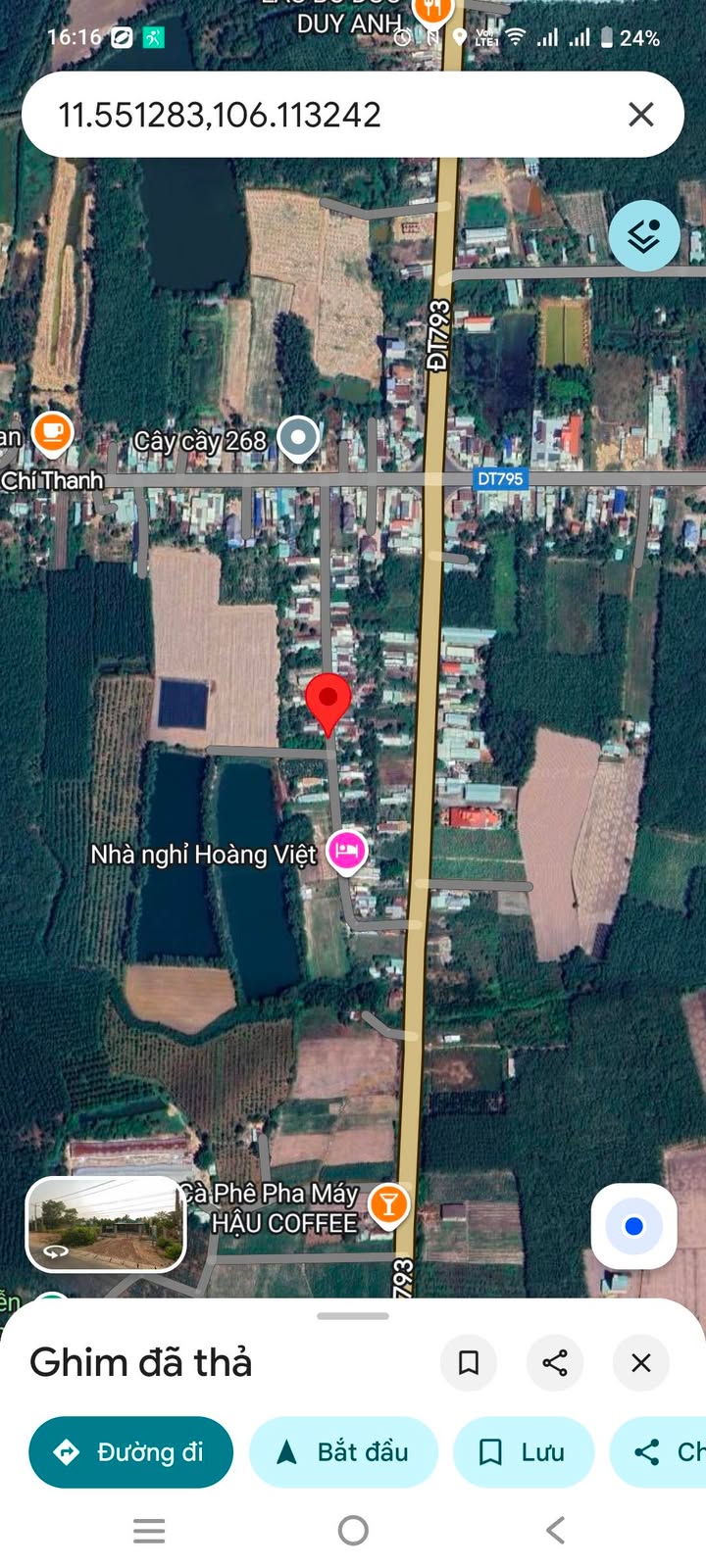 Đất thổ cư 200m² mặt tiền đường nhựa ấp Thạnh Hưng - Giá 75 triệu